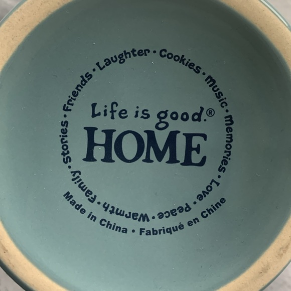 LIFE IS GOOD Mug Fishing with dog Coffee Cup slate blue - Picture 3 of 5